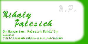 mihaly palesich business card